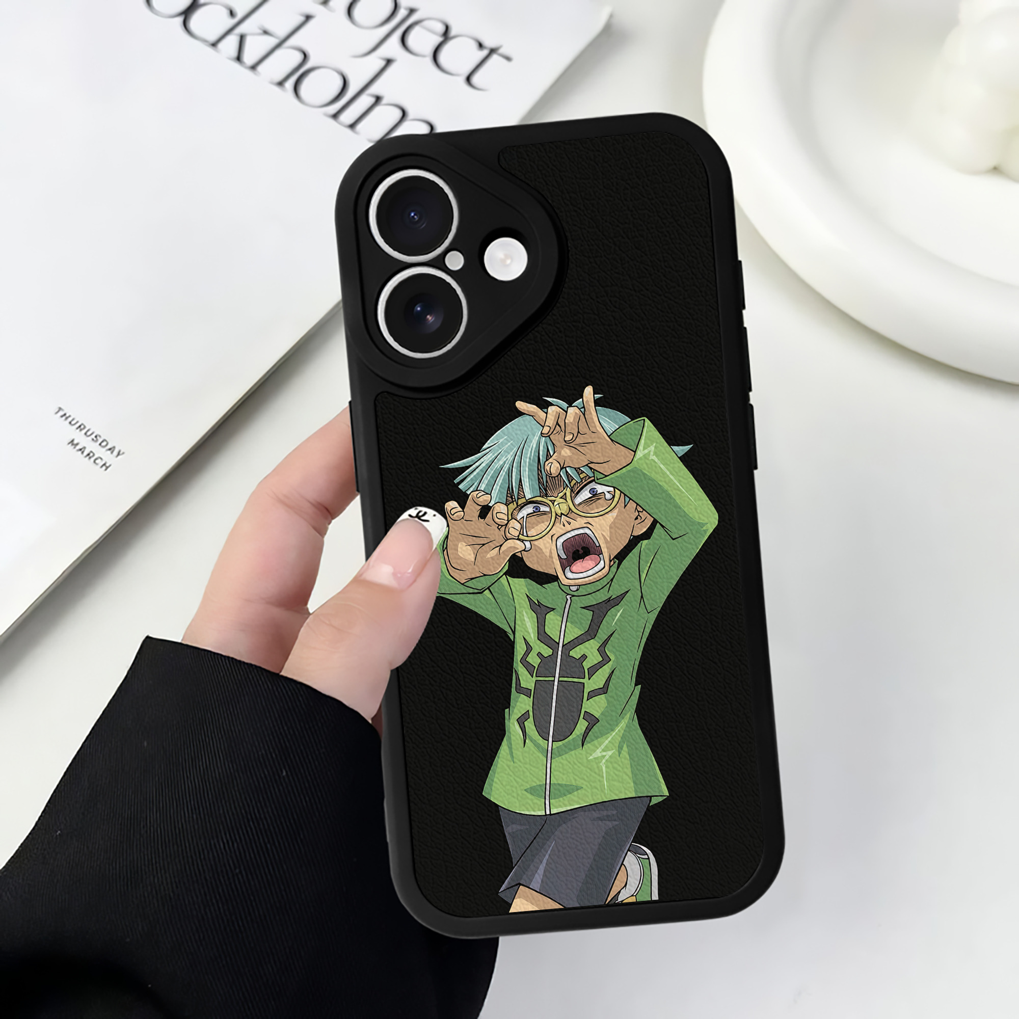 遊☆戯☆王 Yu-Gi-Oh! 【iPhone 16シリーズ対応】シリコンスマホケース（レザー調） 材質：シリコン